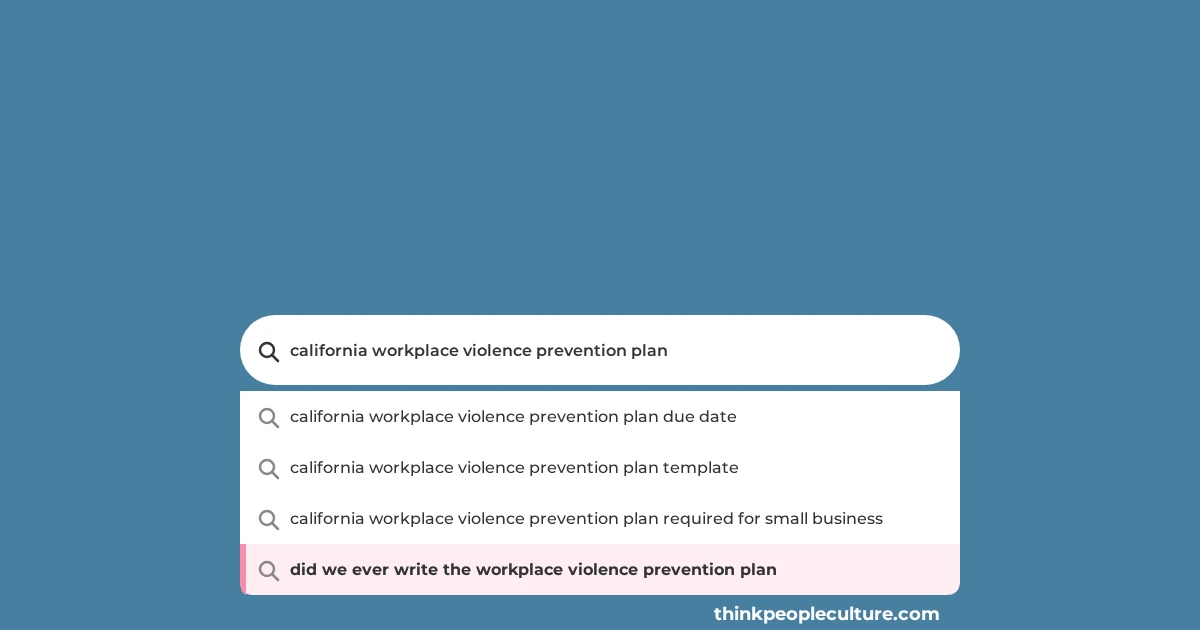 Cover image for the article "California Workplace Violence Prevention Plan (SB 553) in Plain Words"
