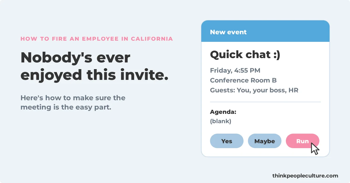 Calendar invite titled Quick chat for Friday at 4:55 PM in Conference Room B with a blank agenda and the mouse pointer hovering over a Run button