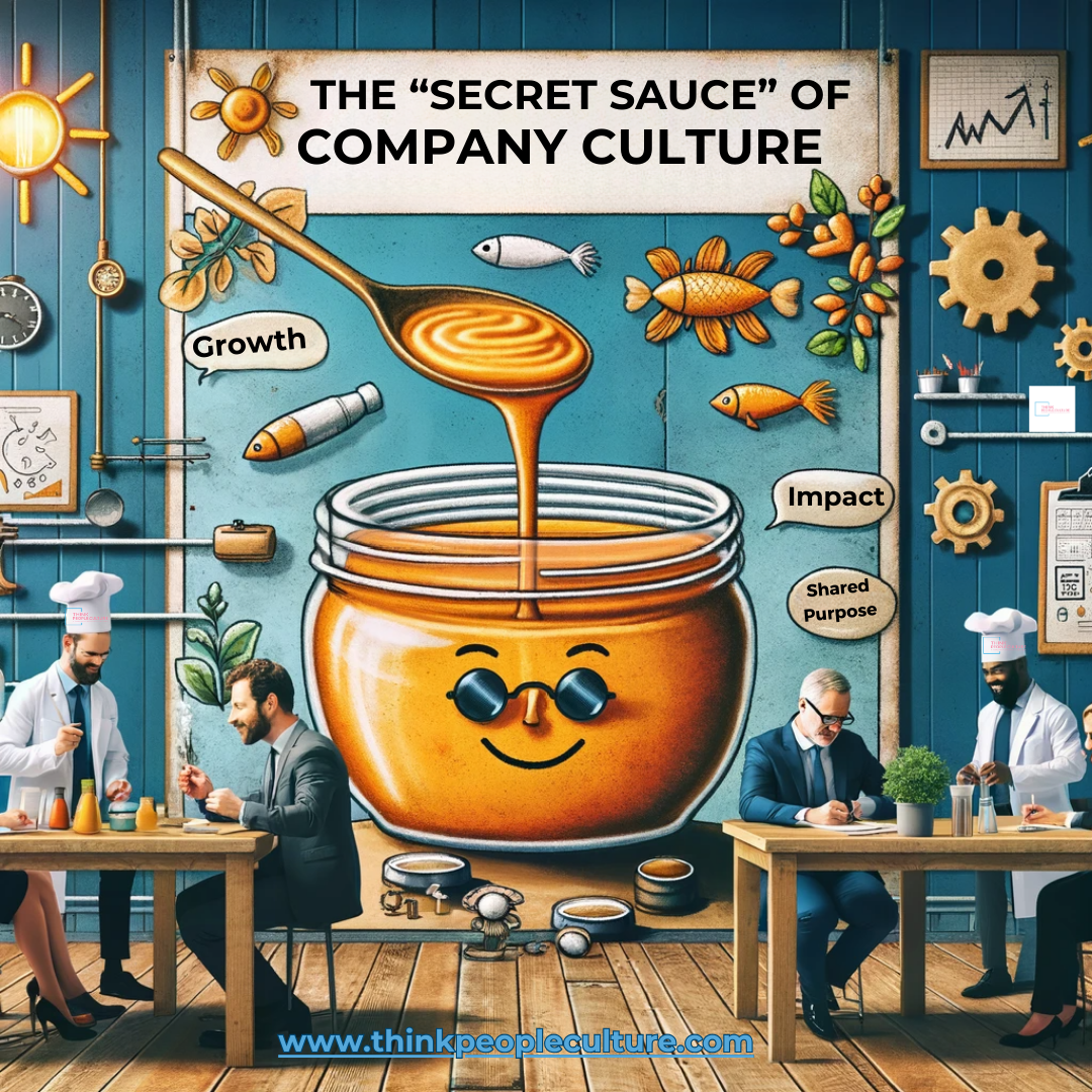 Graphic depiction of company culture as the growth engine and "secret sauce" of company culture.